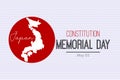 Japanese Constitution Memorial Day.ÃÂ  Concept background with the Japanese flag and constitution book